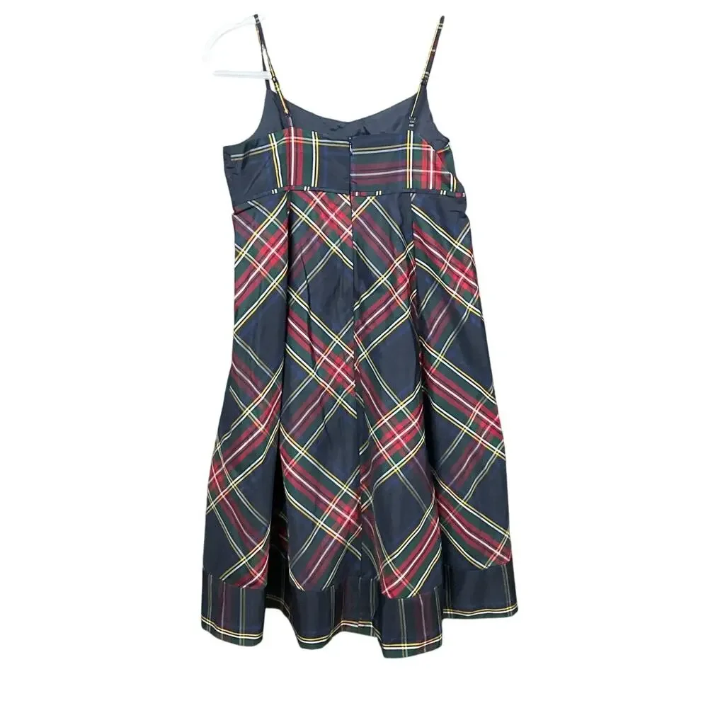 GAP Tartan Plaid Slip Dress XXL 14 16 Empire Babydoll Red Blue Party Holiday NEW
